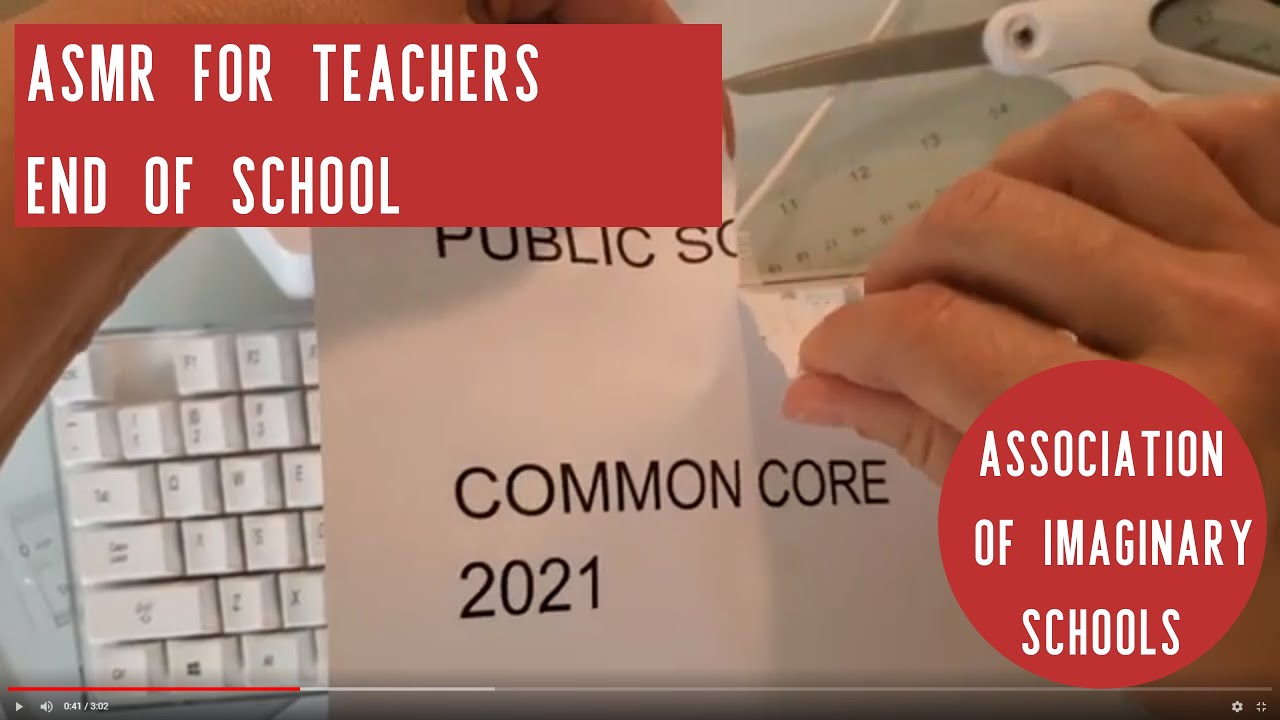 How can teachers relax?  ASMR for teachers!