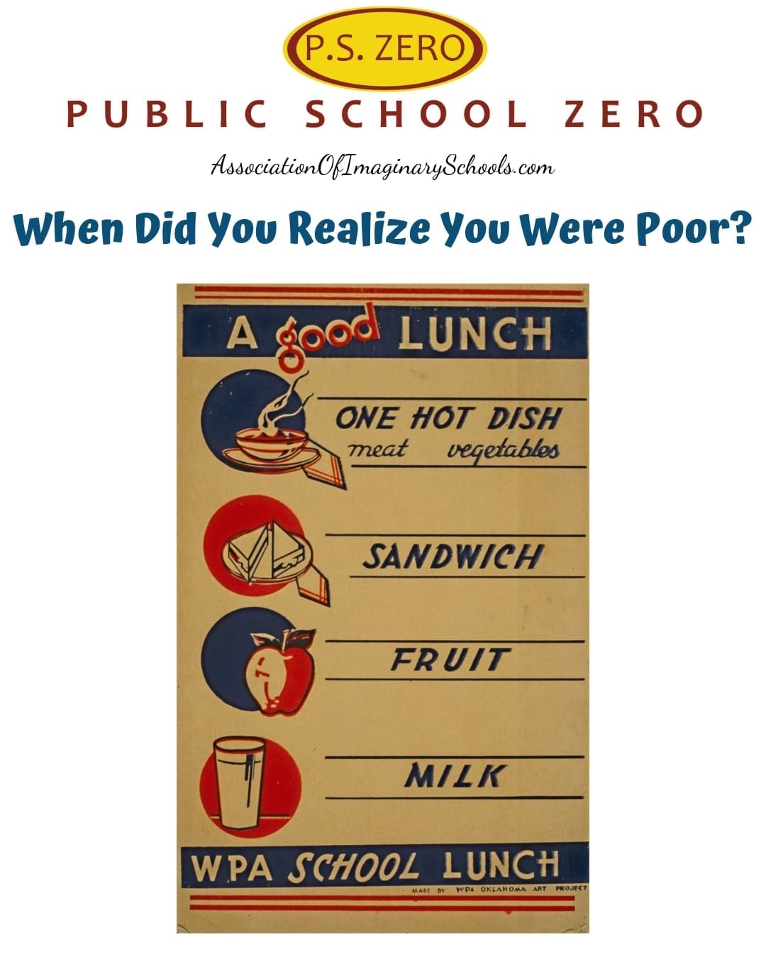 When Did You Realize You Were Poor?