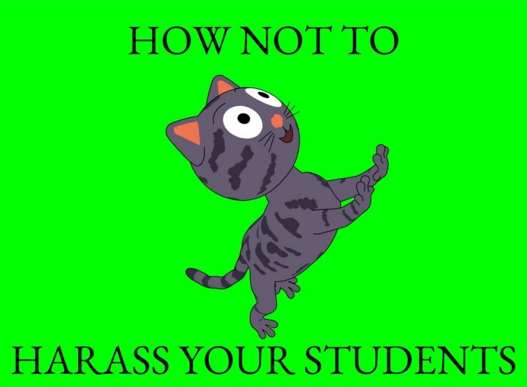 How Not To Harass Your Students Educational Cat Video